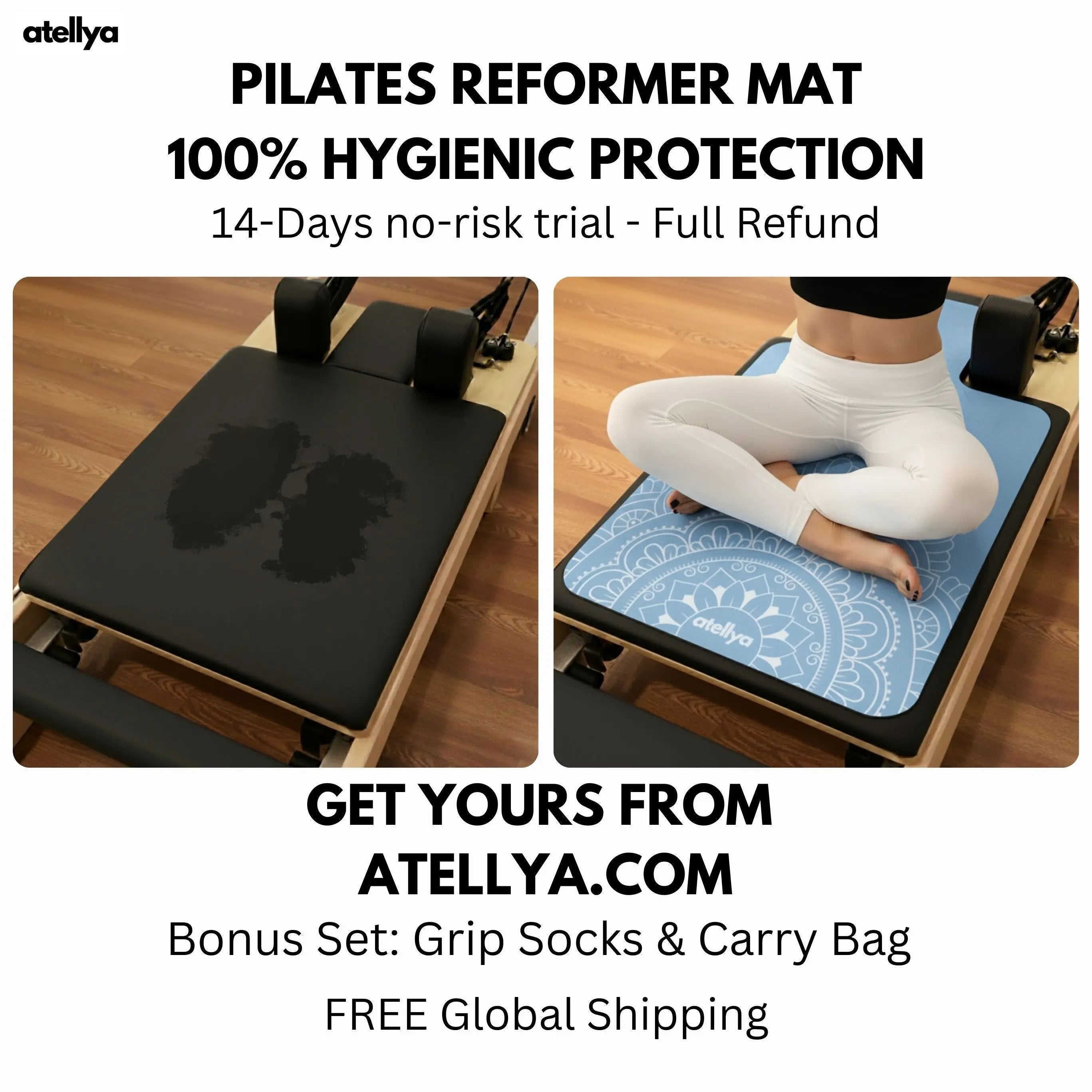 Atellya yoga mat for reformer