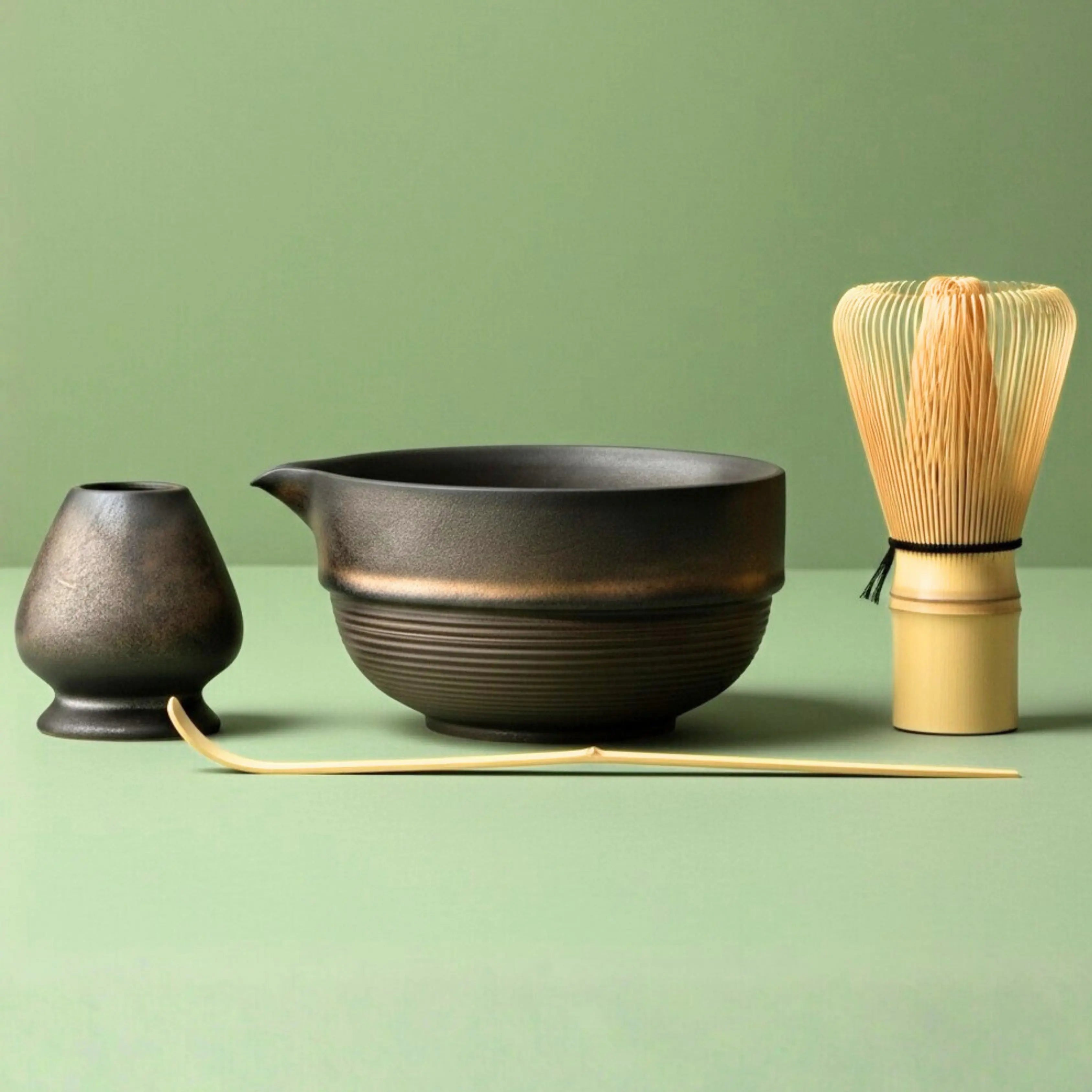 Atellya White Melbourne Matcha Set – Bowl, Whisk, Scoop & Stand Set 280ml Atellya