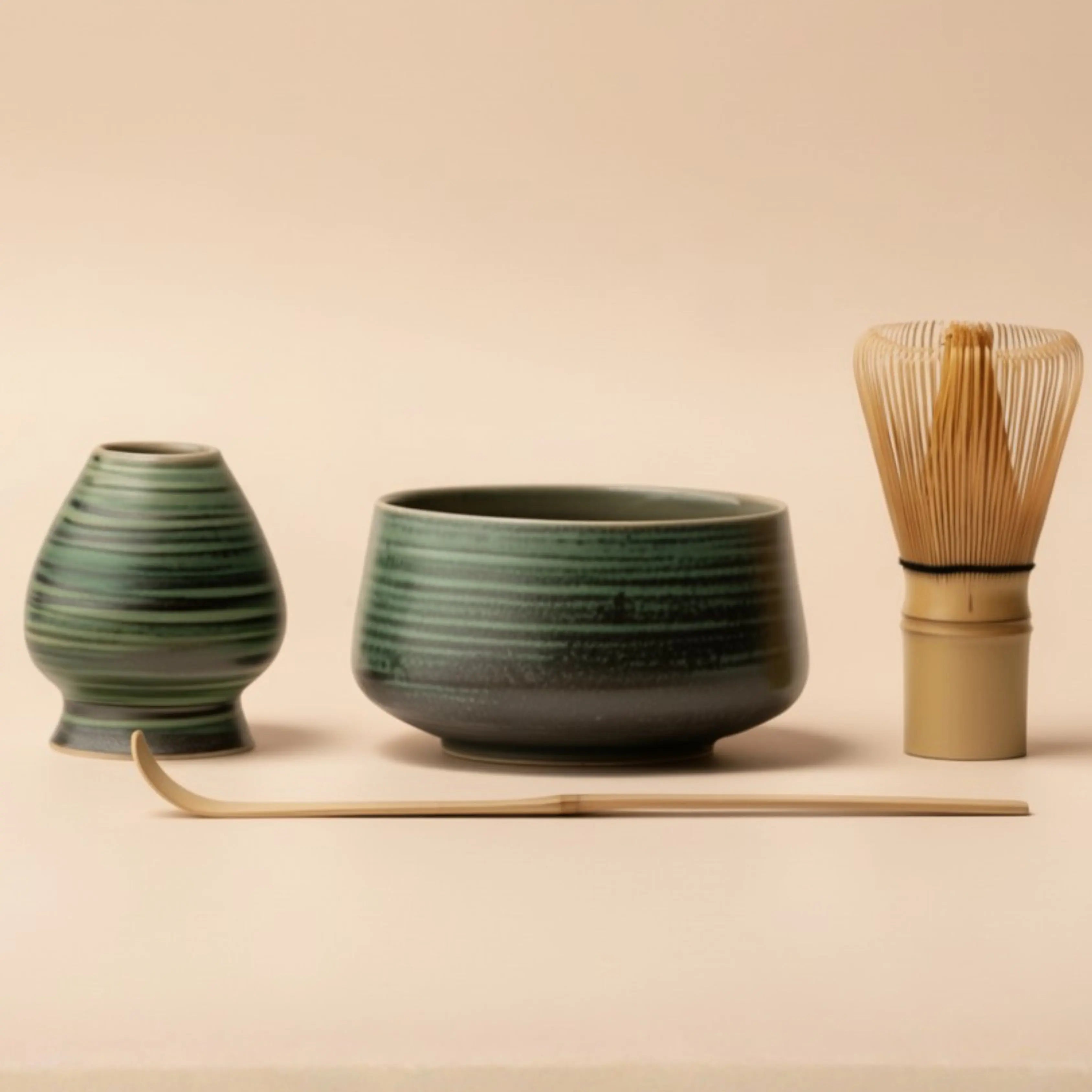 Atellya White Melbourne Matcha Set – Bowl, Whisk, Scoop & Stand Set 280ml Atellya