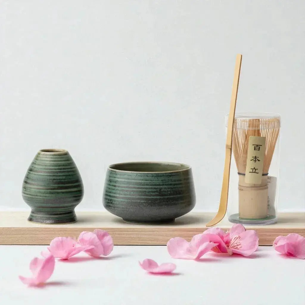 Atellya Flower Brisbane Matcha Set – Bowl, Whisk, Scoop & Stand Set 280ml Atellya