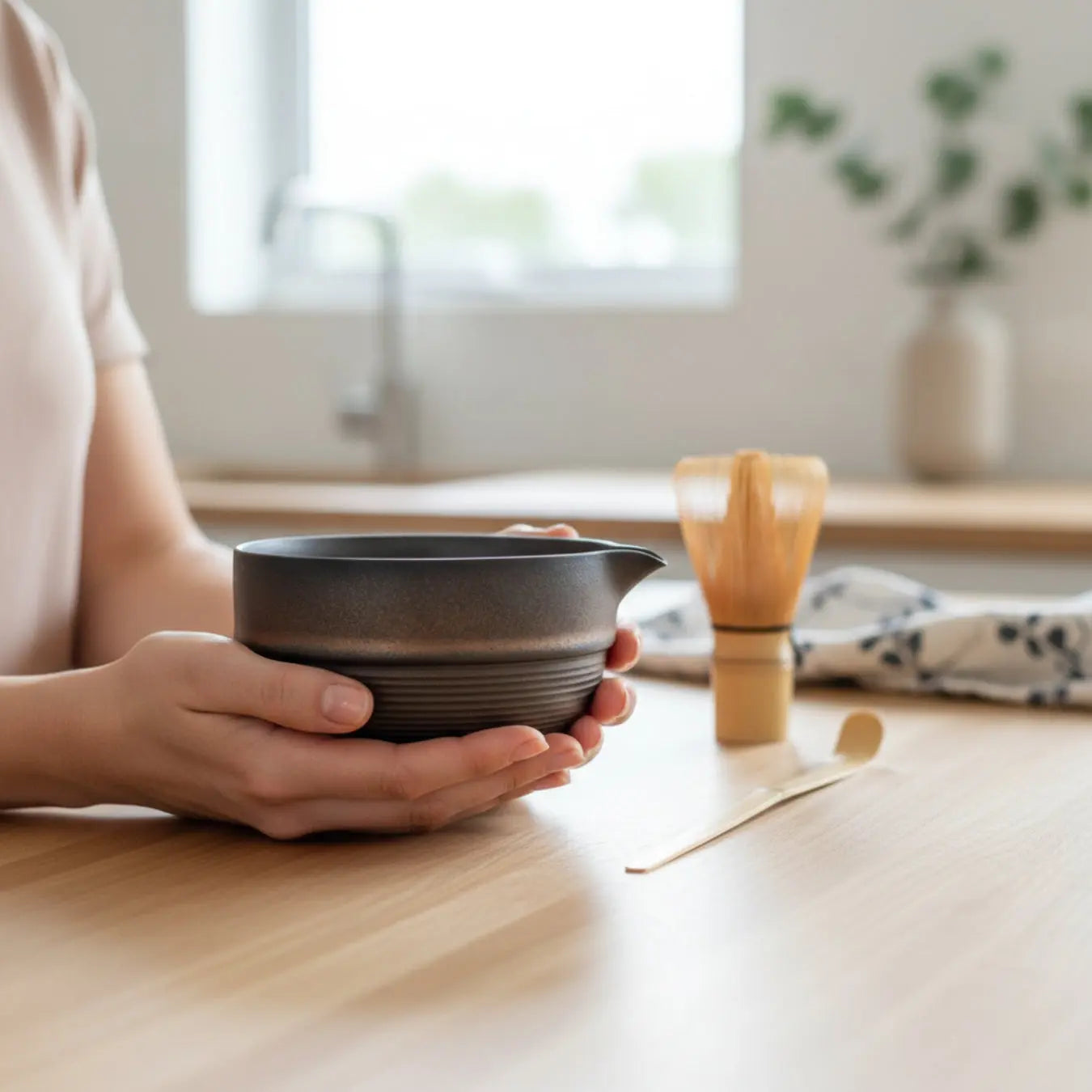 Atellya Brown Perth Matcha Set – Bowl, Whisk, Scoop & Stand Set 280ml Atellya