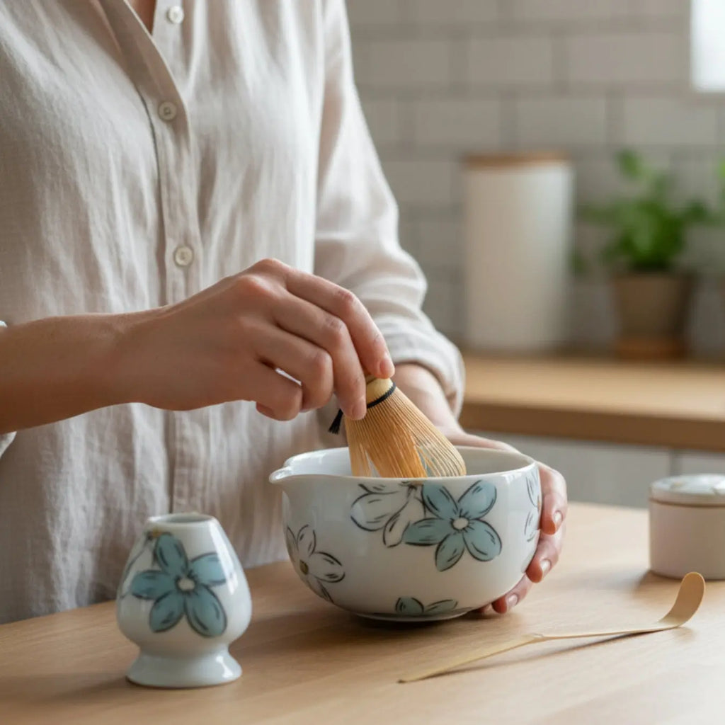 Atellya Flower Brisbane Matcha Set – Bowl, Whisk, Scoop & Stand Set 280ml Atellya