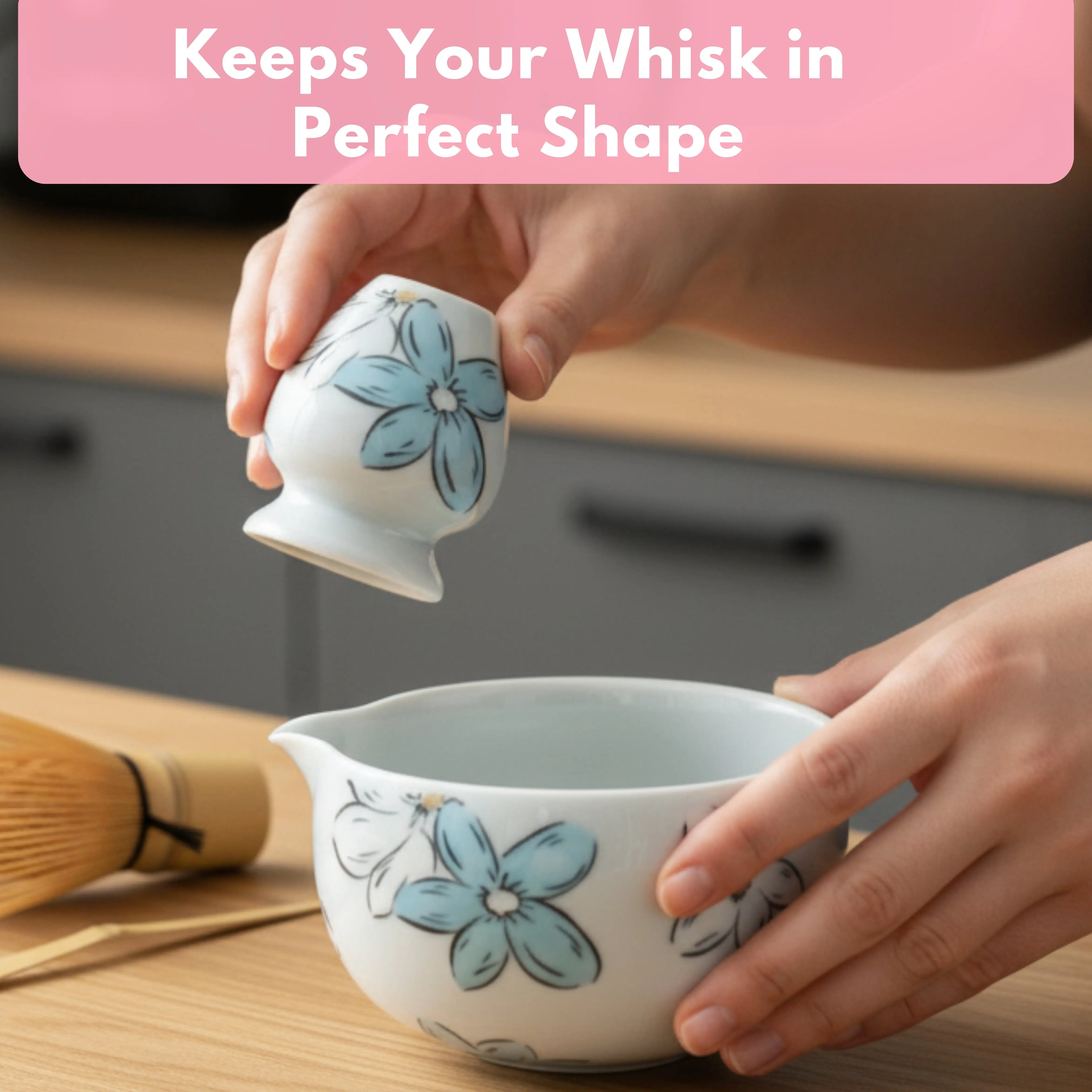 Atellya Flower Brisbane Matcha Set – Bowl, Whisk, Scoop & Stand Set 280ml Atellya